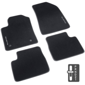 Genuine Alfa Romeo Giulietta (2016-2020) With Semi-auto Gearboxes - Set of Carpet Floor Mats With Silver Logo