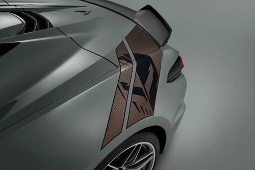 Corvette Z06/E-Ray Jake C8.R Rear Hash Graphic in Tech Bronze