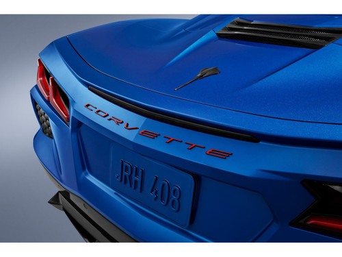 Corvette Stingray Edge Red Corvette Script Emblem
