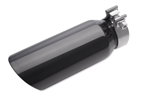 Exhaust Tip – Black Chrome - 3.0L Diesel Dual Wall Angle Cut Exhaust Tip No Logo