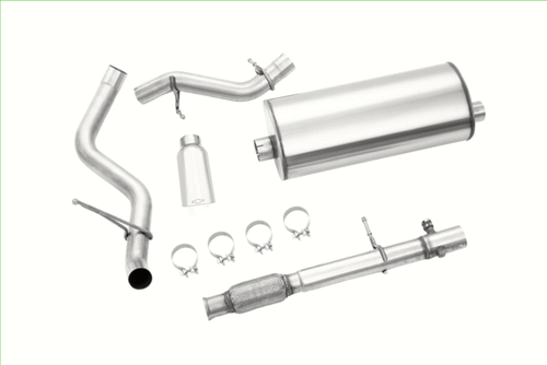 Suburban 5.3L Single Exit Exhaust Upgrade System with Polished Tip & Bowtie Logo
