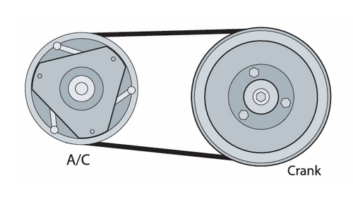 Corvette Accessory Drive System - A/C Add-on