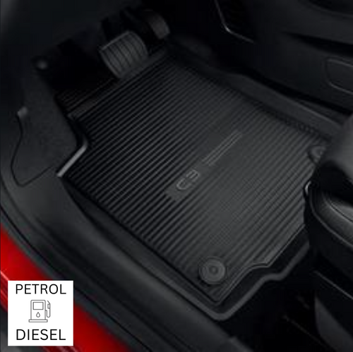 Genuine Citroen C3 (2025+) - Set Of Rubber Floor Mats For Petrol/Diesel Versions