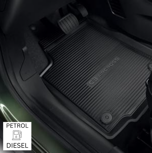 Genuine Citroen C3 Aircross 2nd Gen - Set of Rubber Floor Mats For Petrol /Diesel Versions
