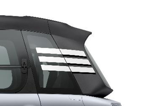 Genuine Citroen AMI - Rear Quarter Panel Stickers White & Black Strips