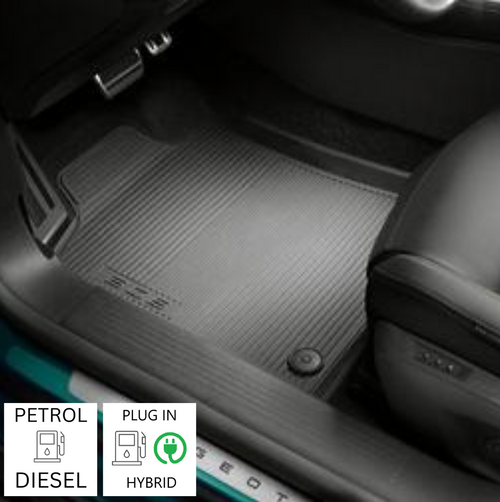 Genuine Peugeot 308 Hatchback (2025+) - Set of Shaped Rubber Floor Mats For Plug In Hybrid/ Petrol/ Diesel Versions