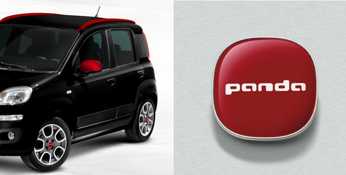 Genuine Fiat Panda (2012-2022) - Red Style Promo Kit (OE Bars + Wing Mirror Covers + Hub Caps)