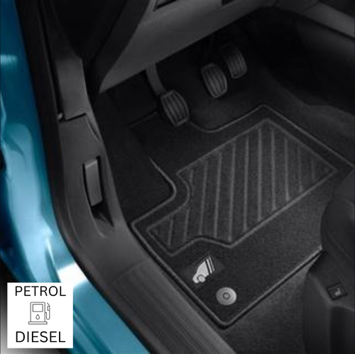 Genuine Vauxhall Combo - Set of Front Needle-pile Carpet Floor Mats For Petrol/Diesel Versions