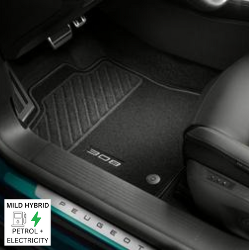 Genuine Peugeot 308 Hatchback Mild Hybrid - Set of Needle-pile Carpet Floor Mats