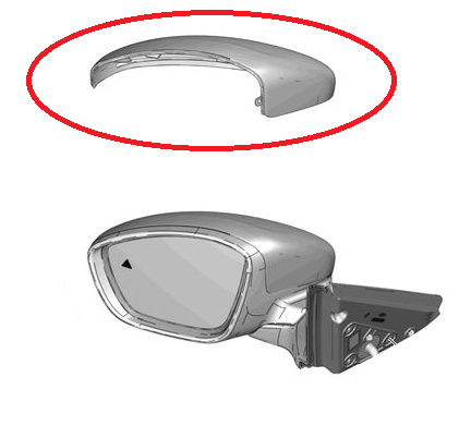 Genuine Vauxhall Frontera (2025-Present) - Wing Mirror Cover In Cronelie Black