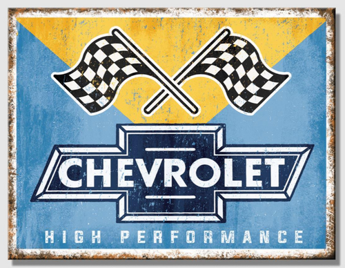 Chevrolet Checkered Flag Sign