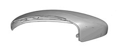 Genuine Vauxhall Frontera - Left Mirror Cover In Black Cornelie for Manual Folding Mirrors