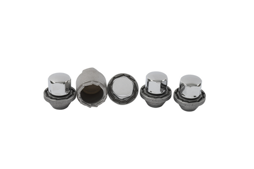 Corvette - Wheel Lock Kit in Chrome (with One Key and Four Wheel Locks)