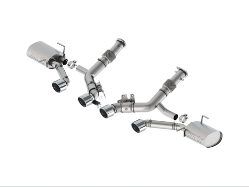 Corvette Z06 - Cat-Back Dual-Mode Exhaust Upgrade System with Polished Stainless Tips by Borla®