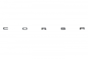 Genuine Vauxhall Corsa F (2023-Present) - Rear Name Decal In Orbital black