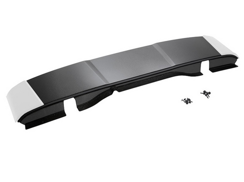 Corvette - Visible Carbon Fibre Roof Bow with Arctic White Trim