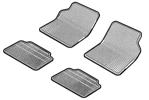 Vauxhall Agila A - Set of Front & Rear Rubber Floor Mat