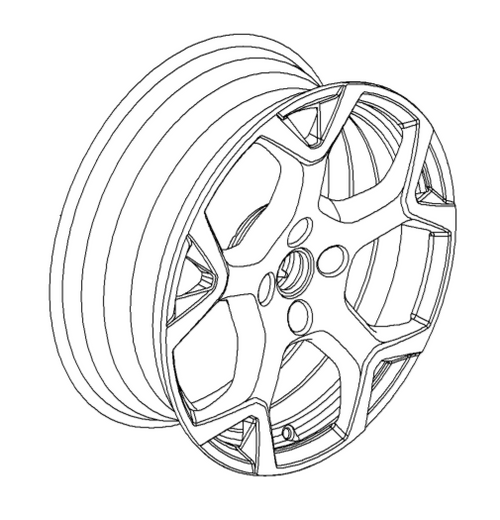 Genuine Vauxhall Crossaland/ Crossland X - 17" Alloy Wheel