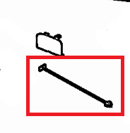Genuine Fiat 500L (2017-2022) - Rear Bumper Towing Eye Cover Attaching Piece