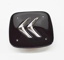 Genuine Citroen - 17"/16" Alloy Wheel Black Square Centre Cap