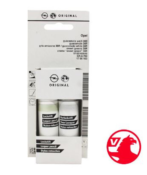 Genuine Vauxhall GUACAMOLE OP 30R Touch-Up Paint Scratch Repair  2 Coat