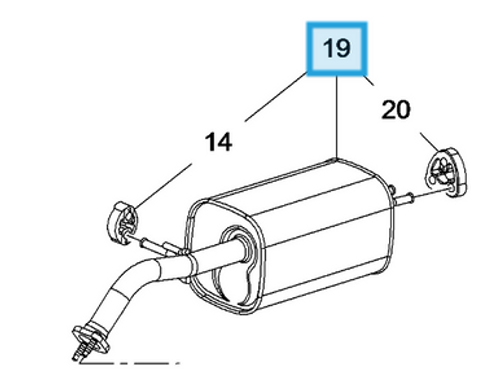 VAUXHALL VIVA EXHAUST BACK BOX