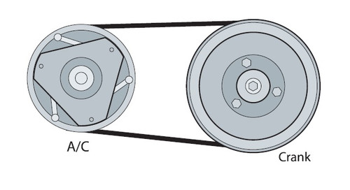 Chevrolet Performance Corvette Style Accessory Drive System A/C Add-On Kit