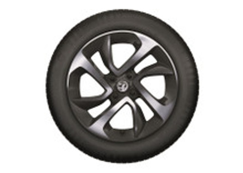 Vauxhall ADAM 16" Diamond Cut Boomerang Technical Grey Alloy Wheel