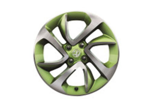 Genuine Official Vauxhall ADAM 16" Boomerang Greenspotting Alloy Wheel. 13369306