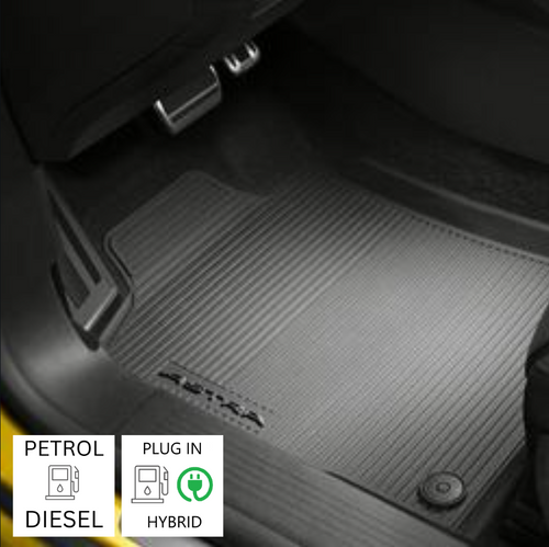 Genuine Vauxhall Astra L Hatchback - Set Of Rubber Floor Mats For Petrol/Diesel/Plug In Hybrid Versions