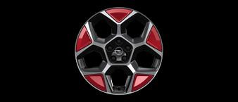 Genuine Vauxhall Astra L Alloy Wheel Clips Peperonchino Red