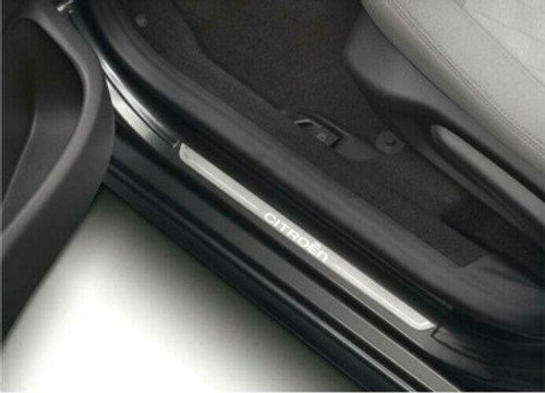 Citroen C1 - Front Door Brushed Aluminium Effect Sill Protectors