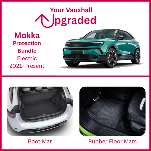 Genuine Vauxhall Mokka Internal Protection Bundle - Rubber Mats & Boot Tray For Electric