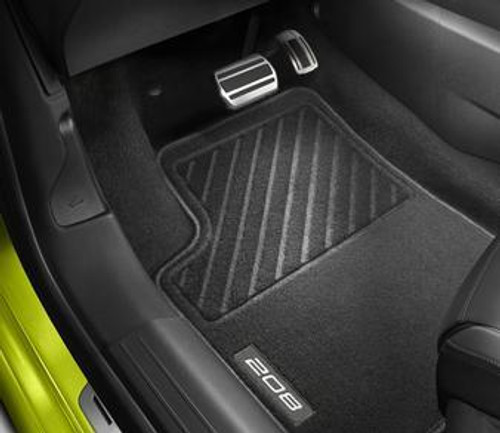 PEUGEOT SET OF NEEDLE-PILE FLOOR MATS FRONT AND REAR