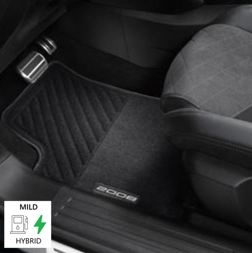 Genuine Peugeot 2008 Mild Hybrid - Set Of Front & Rear Needle-Pile Carpet Floor Mats