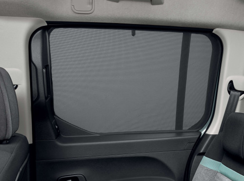 Genuine Peugeot Rifter Set Of 2 Sun Blinds For Rear Sliding Door Window With Drop-type Windows