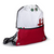 Alfa Romeo White & Red Drawstring Bag