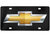 Front Vanity Plate with Gold Chevrolet Bowtie by Baron & Baron