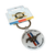 Ford Mustang Horse & Stripes Keyring