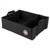 500L Cargo Luggage Compartment Bag Tote Box Organiser With Logo - BLACK