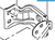 Right swing door upper hinge - Opel MOVANO - 93167751