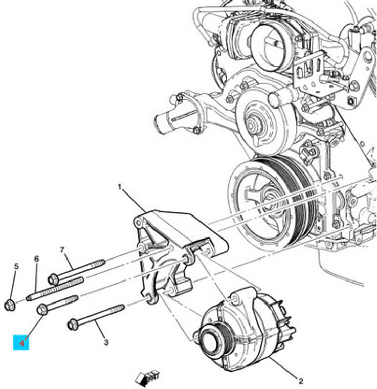 LS3 Bolt, Generator Mounting -11588751