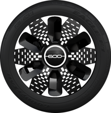 FIAT PANDA 2012+ 15 Inch Wheel Cover Cap - Silver Plastic Hubcap, Easy Fit