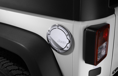 Jeep Wrangler JK 2 Door - Chrome Fuel Filler Door