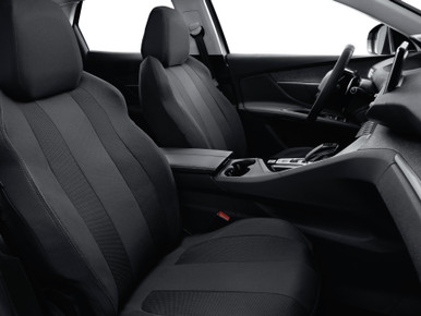 FLEXZON Sporty Car Seat Covers For Peugeot 207/208/307/2008/3008 - Blue/Black-917753