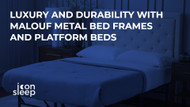 Luxury and Durability with Malouf Metal Bed Frames and Platform Beds