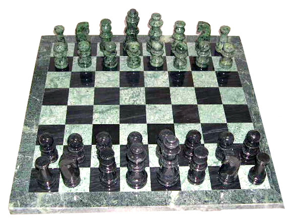 green marble chess set