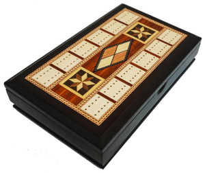 CRIBBAGE IN WOOD CASE