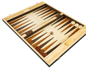 BACKGAMMON - FAUX WOOD DESIGN