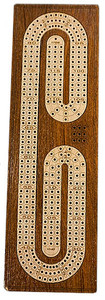MODERN WOOD CRIBBAGE SET